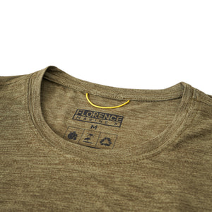 Airtex Short Sleeve Shirt - Heather Burned Olive