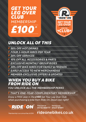 GET YOUR LEG OVER MEMBERSHIP - £100 A Year