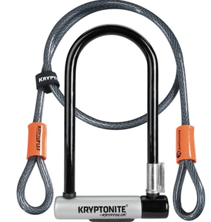Kryptolok Standard U-Lock with 4 foot Kryptoflex cable