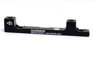 Disc adapter for post mount calliper, for post 160mm fork/frame, for 203mm rotor